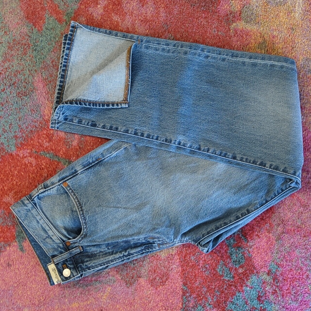 Madewell perfect straight side-slit